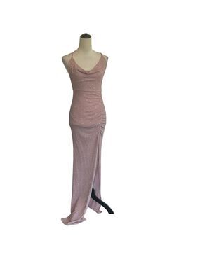 Windsor: Elegant Pink Sparkle Gown: Size M